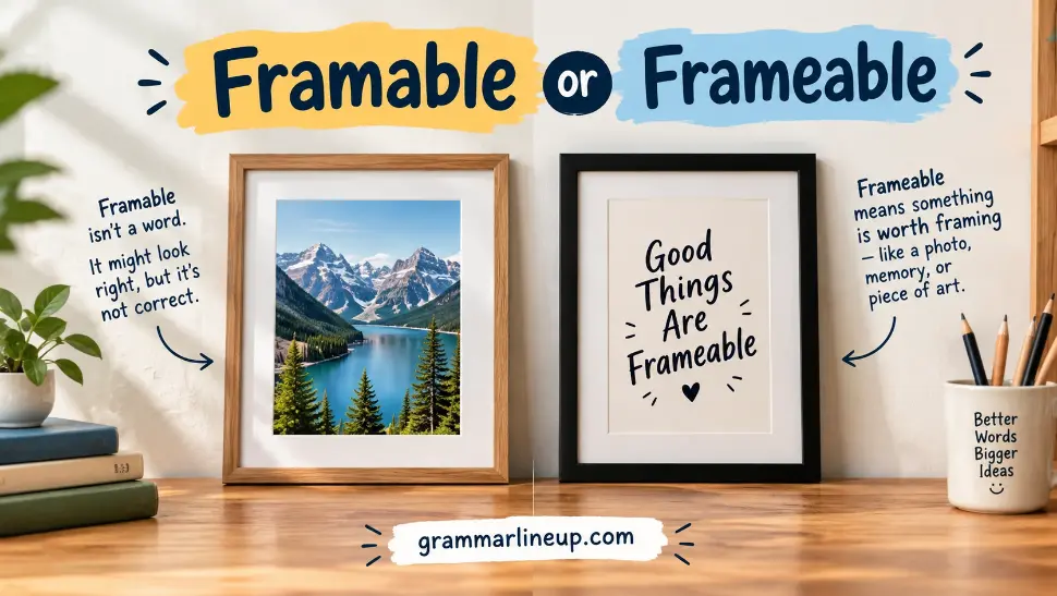 framable or frameable