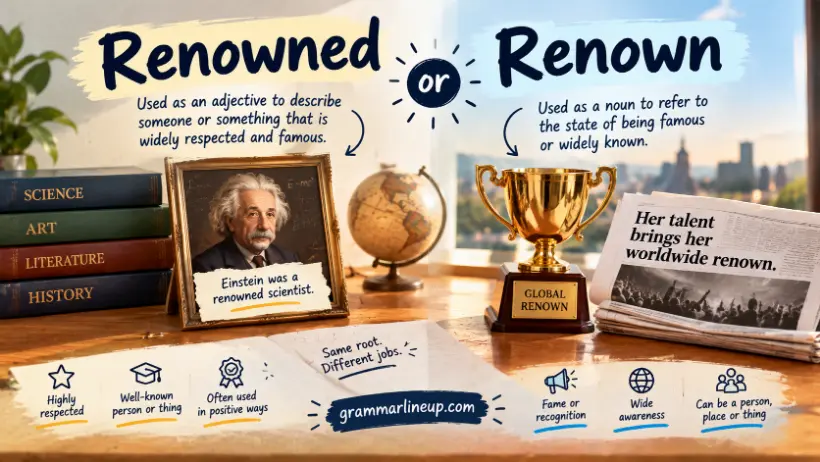 renowned or renown