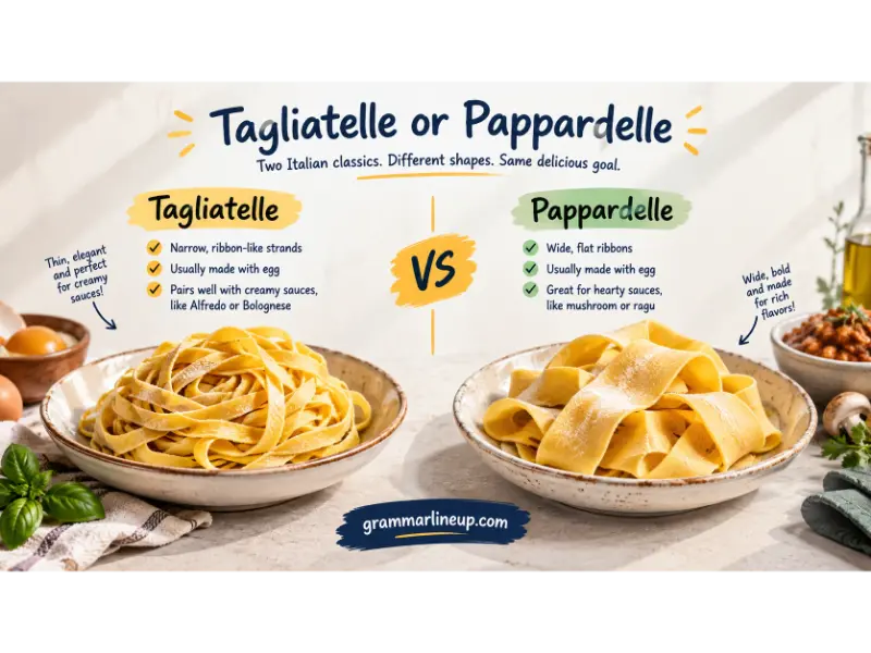 tagliatelle or pappardelle